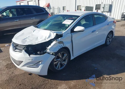 2016 Hyundai Elantra Limited from USA, damaged, VIN 5NPDH4AE5GH779226